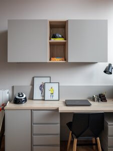 zona de estudio dormitorio infantil reforma interiores nuevo diseño deba